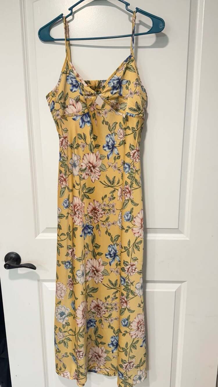 Floral Maxi Dress Cottagecore Romantic Boho Wedding Guest Women’s XL